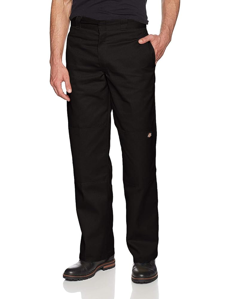 th×Dickies Straight Pants Dickies Big Boys Double Knee Pant, Black, 4 Regular : Amazon